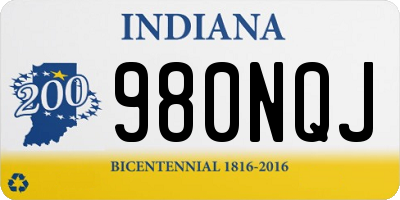 IN license plate 980NQJ
