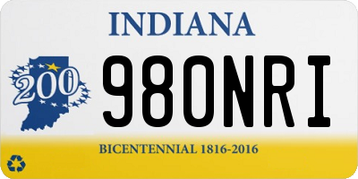 IN license plate 980NRI