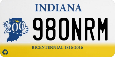 IN license plate 980NRM