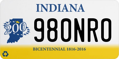 IN license plate 980NRO