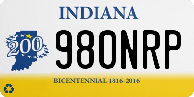 IN license plate 980NRP