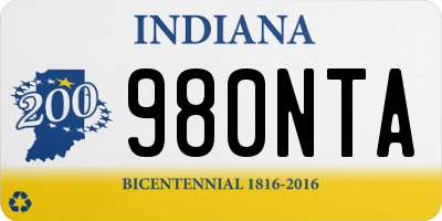 IN license plate 980NTA