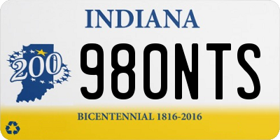IN license plate 980NTS