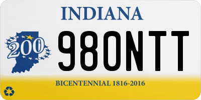 IN license plate 980NTT