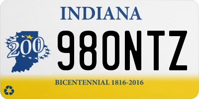 IN license plate 980NTZ