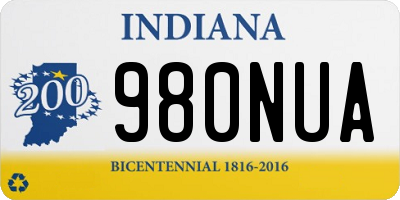 IN license plate 980NUA