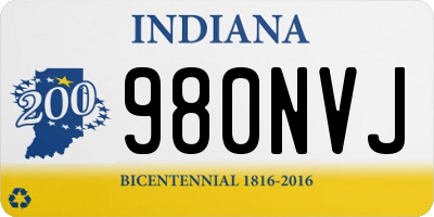 IN license plate 980NVJ