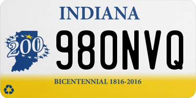 IN license plate 980NVQ