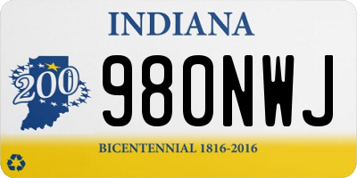 IN license plate 980NWJ