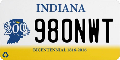 IN license plate 980NWT