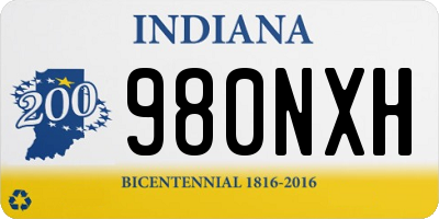 IN license plate 980NXH