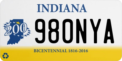 IN license plate 980NYA