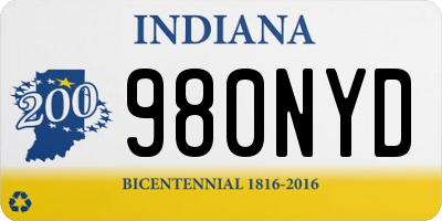 IN license plate 980NYD