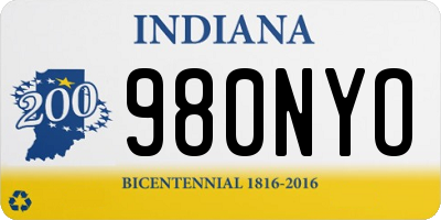 IN license plate 980NYO