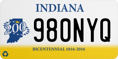 IN license plate 980NYQ
