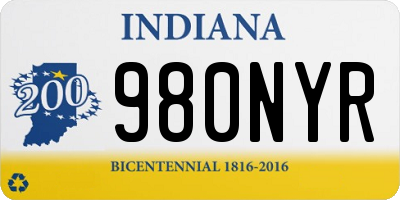 IN license plate 980NYR