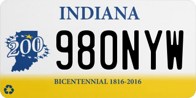 IN license plate 980NYW