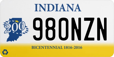 IN license plate 980NZN