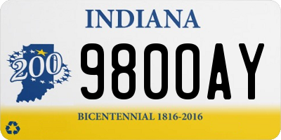 IN license plate 980OAY