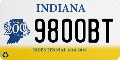 IN license plate 980OBT