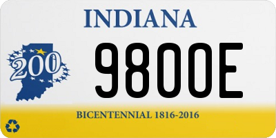 IN license plate 980OE