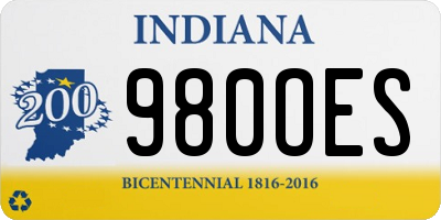 IN license plate 980OES