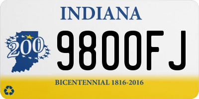 IN license plate 980OFJ