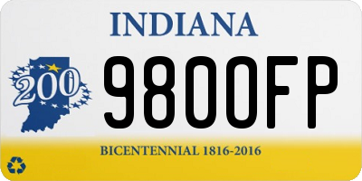 IN license plate 980OFP