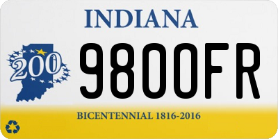 IN license plate 980OFR