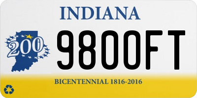 IN license plate 980OFT