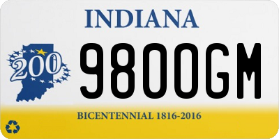 IN license plate 980OGM