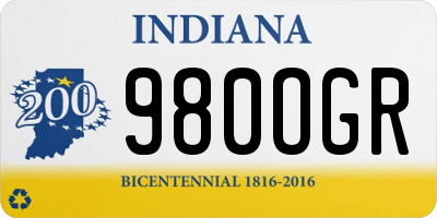 IN license plate 980OGR