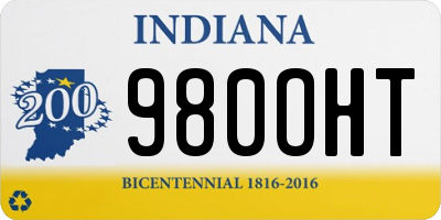 IN license plate 980OHT