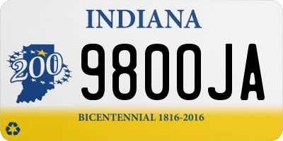 IN license plate 980OJA
