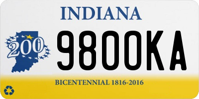 IN license plate 980OKA
