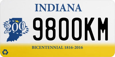 IN license plate 980OKM