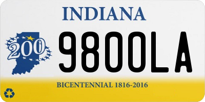 IN license plate 980OLA