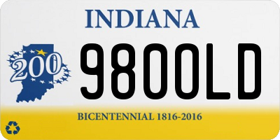 IN license plate 980OLD