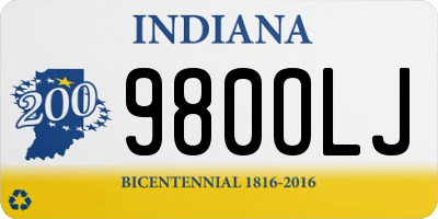 IN license plate 980OLJ