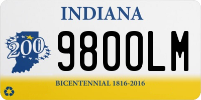 IN license plate 980OLM