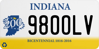 IN license plate 980OLV