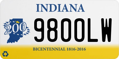 IN license plate 980OLW