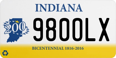 IN license plate 980OLX