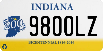IN license plate 980OLZ