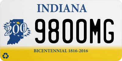 IN license plate 980OMG