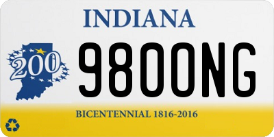 IN license plate 980ONG