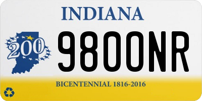 IN license plate 980ONR