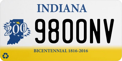 IN license plate 980ONV
