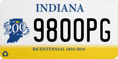 IN license plate 980OPG