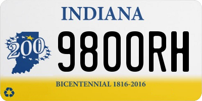 IN license plate 980ORH